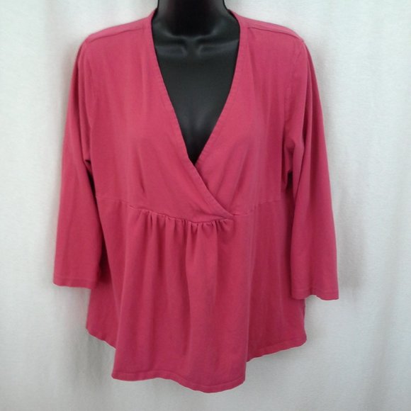 Motherhood Tops - HP Motherhood womens top t-shirt L Maternity Pink